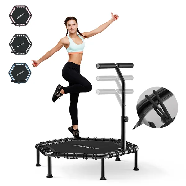 Jump Profissional Academia 250kg Cama Elastica Trampoli Mini Trampolim Para Uso DoméStico Capacidade De Carga Melhora