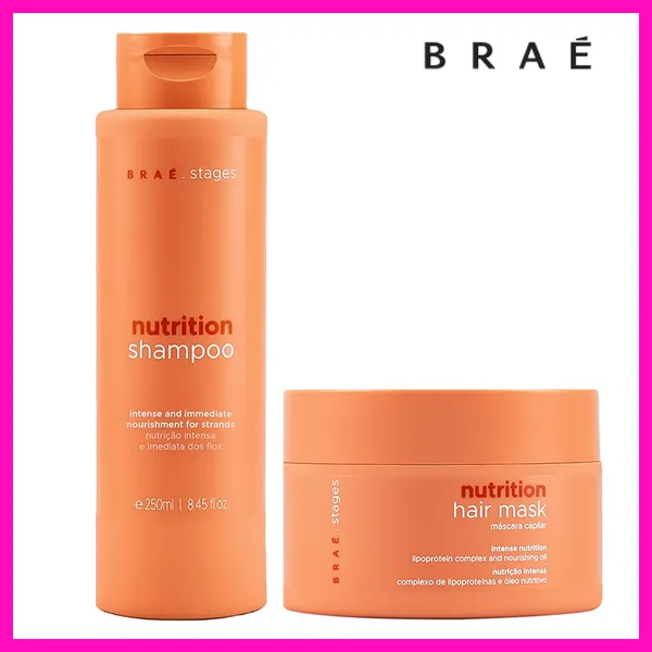 Braé Stages Nutrition Shampoo + Máscara (2 Produtos)