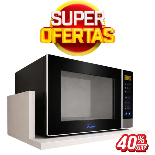 Suporte de Micro-ondas de MDF - Cor branco, preto e amadeirado  - Resistente e Fácil de Instalar