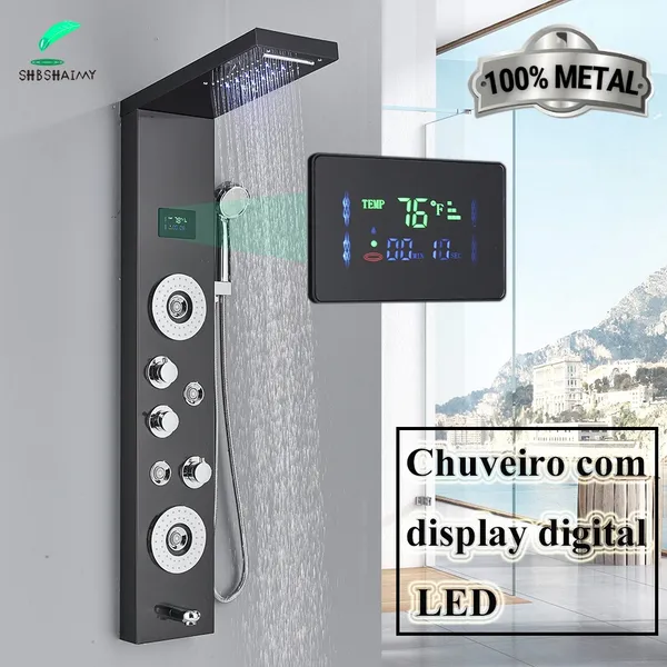 Banheira Inteligente Para Banheiro Com Luzes E display digital