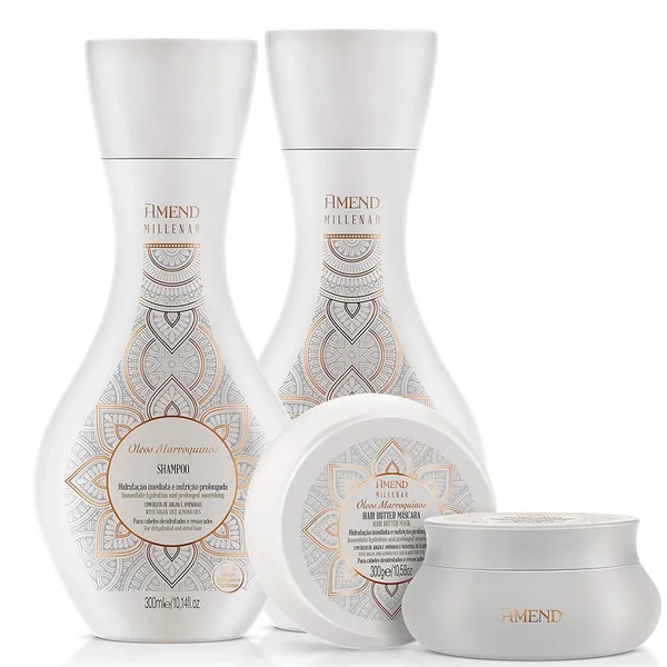 AMEND KIT MILLENAR ÓLEOS MARROQUINOS - 3 PRODUTOS