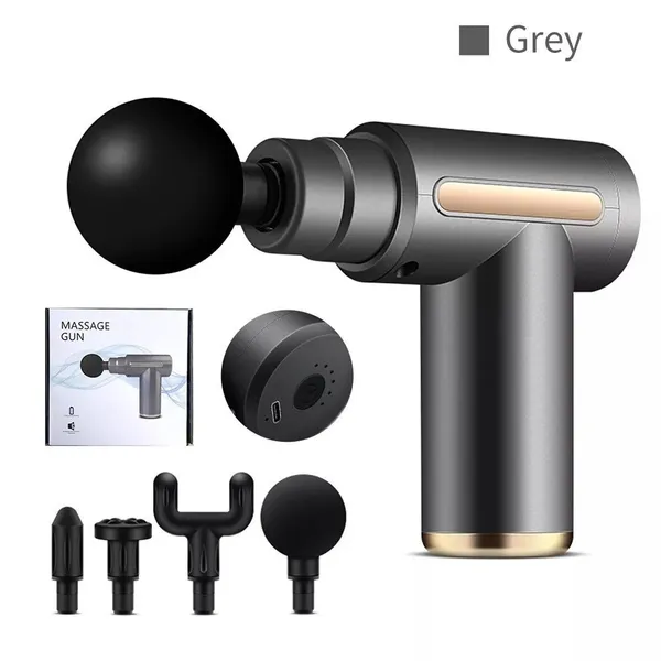 Pistola de massagem elétrica, massageador de tecidos profundos ANJGG
