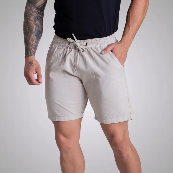 Short Sarja Brim Mauricinho Bermuda  Masculino