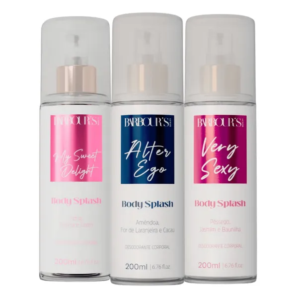 Kit 3 Body Splash Delight Very Sexy Alter Ego Barbours