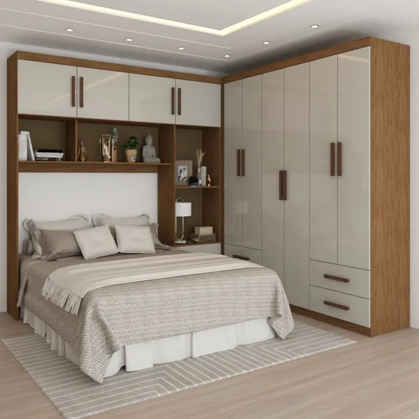 Guarda-Roupa Casal Modulado Paradise 10 Portas 6 Gavetas