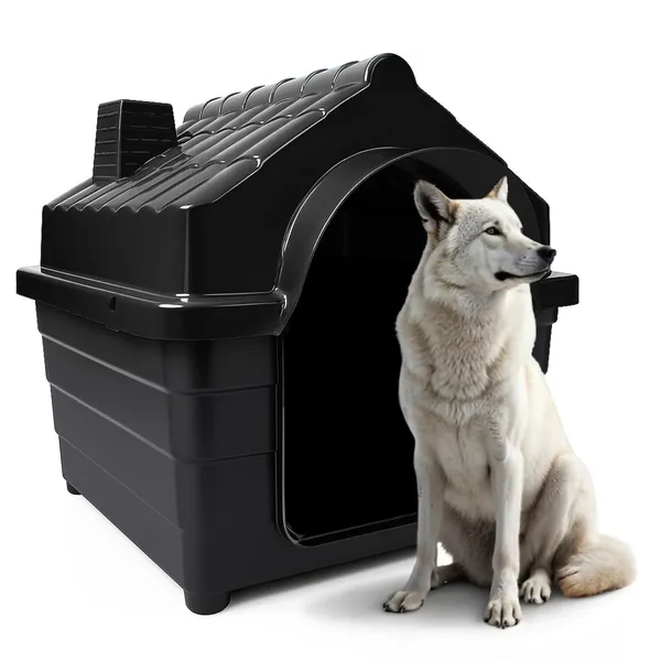 Casinha Plástica Cachorro N8 e N9 Porte Grande Com Colchonete