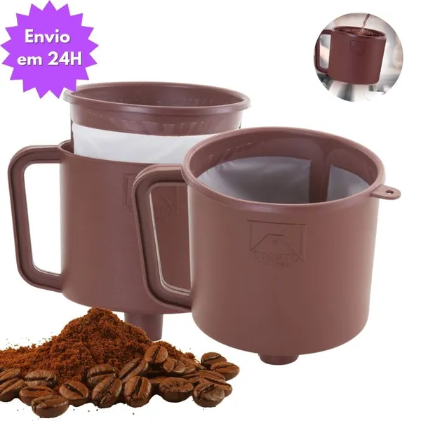 Coador Coamil Filtro Ecológico para Café e Chá Envio Imediato Original