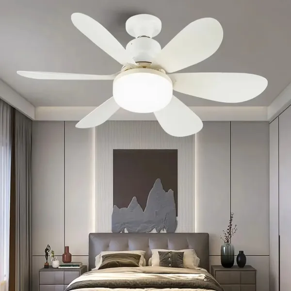 Ventilador de Teto 120W com Controle Remoto LED Fan Light, Iluminação LED, Silencioso, Econômico Leve