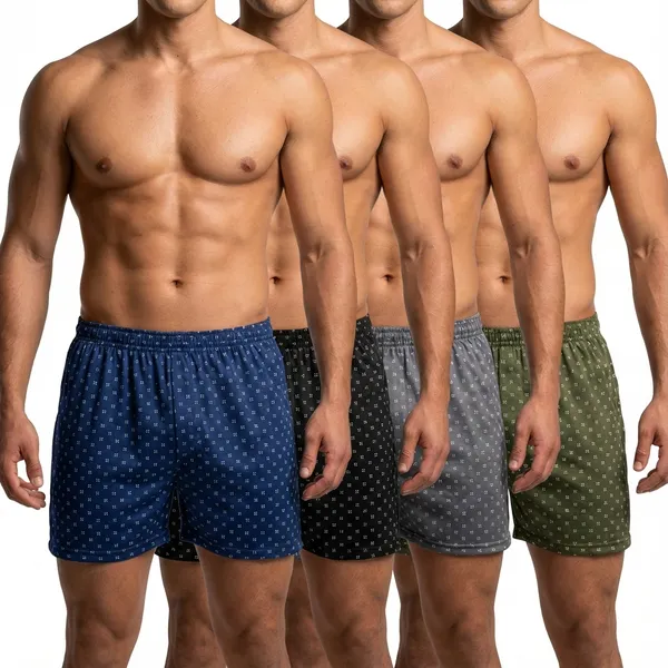 Kit Cuecas Samba Canção Short Malha Fria Pijama Dormir