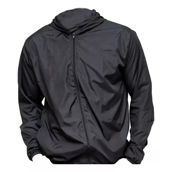 Jaqueta Corta Vento Masculina Impermeável Liso Capuz Premium
