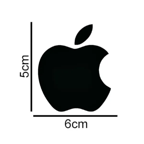 Adesivo Apple Maçã 6x5cm Diversas Cores