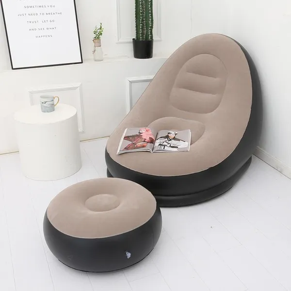 Conjunto Poltrona e Puff Inflável Ultra Lounge Portátil