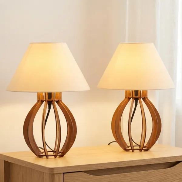 Kit 2 unidades abajur La Finesse Cúpula, luminária para decoração
