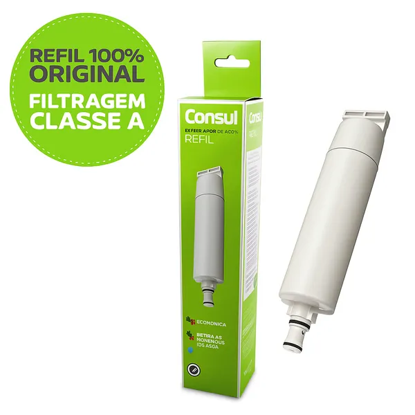 Refil Filtro para Purificador Consul CPB34, CPC31 - CIX06AX Branco