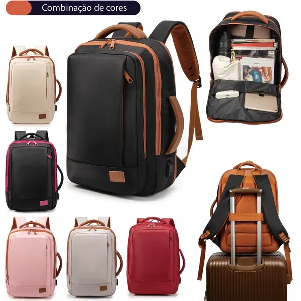 Mochila unisex reforçada à prova d'água estendida