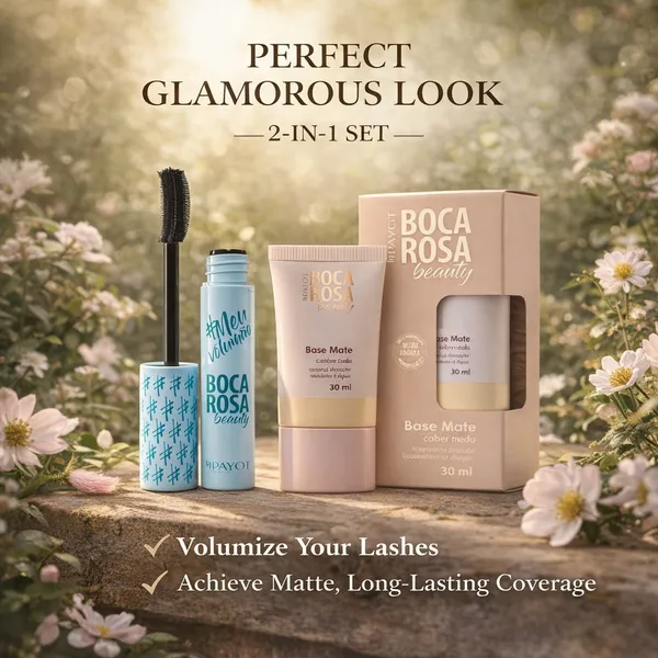 Kit Boca Rosa Beauty Base + Máscara para Cílios