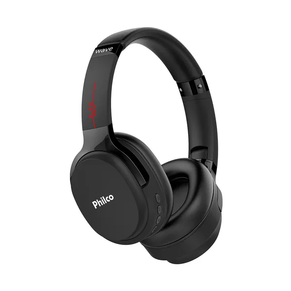 Fone de Ouvido Philco PFO01BTP Wave Bluetooth 5.0 Preto Bivolt
