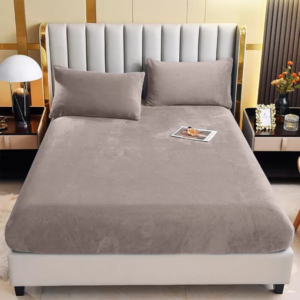 Jogo De Lençol 3 Peças Plush Manta Flannel - Silver