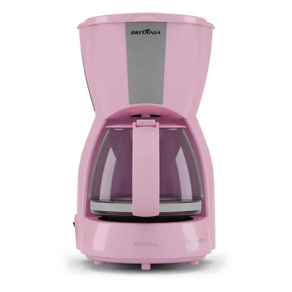 Cafeteira Rosa Britânia 15 Xícaras 550W Inox BCF15