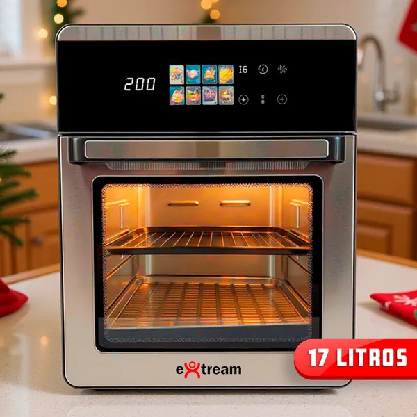 Fritadeira Air Fryer Oven Forno Elétrico Digital Extream ​17L / 10L