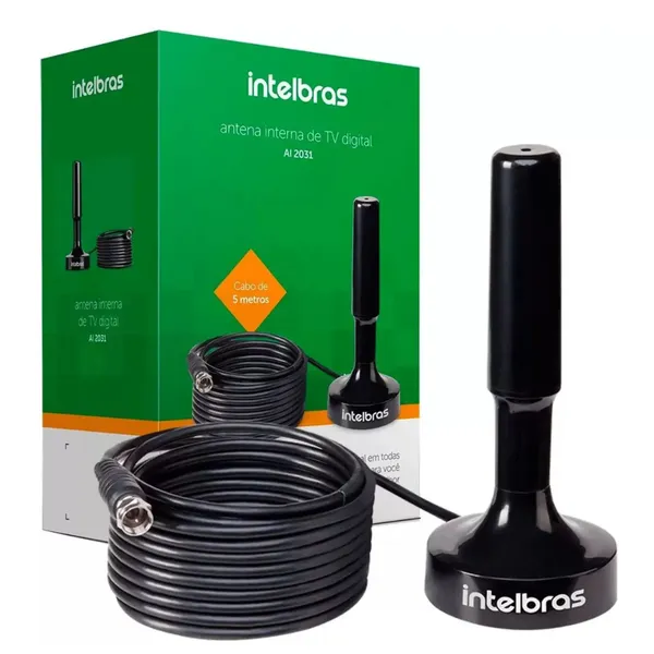 ANTENA INTELBRAS INTERNA TV DIGITAL UHF HDTV 4K AI2031