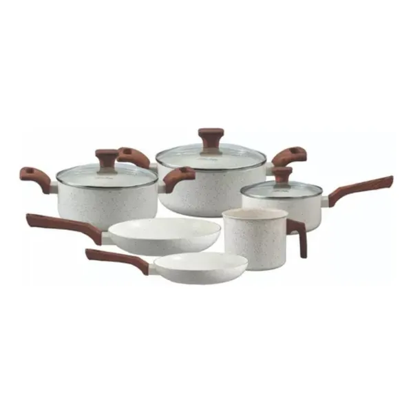 Jogo de Panelas 6 Peças de Indução Com Revestimento Ceramico Pratic Cook Mimo Style