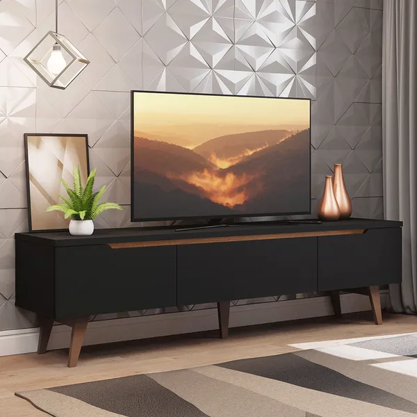 Rack para TV até 75 Polegadas 2 Portas 1 Gaveta Reims Madesa