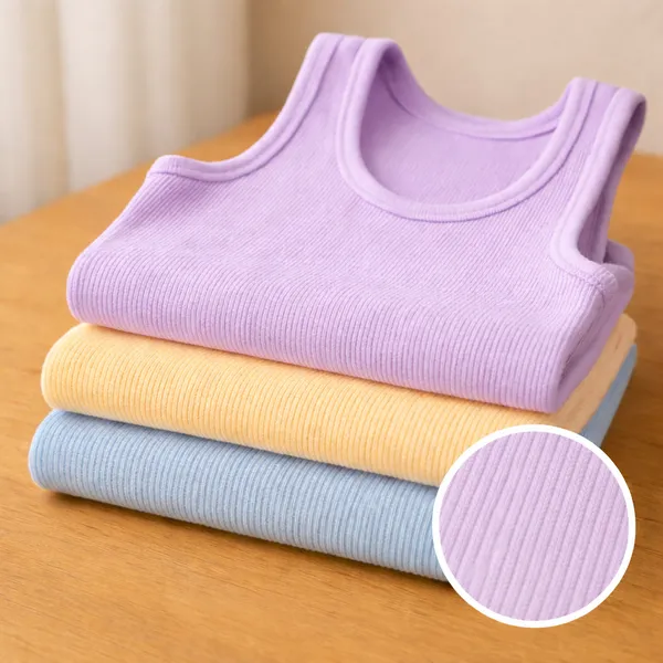Kit 3 Regata Canelada Feminina Lisa Blusa Básica Camiseta Casual