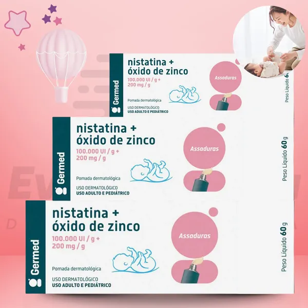 Pomada para assadura com óxido de zinco
