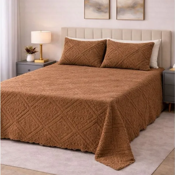 Kit Colcha Manta Aconchego Jacquard Extra Macio Premium 2,50 x 2,20 Cobertor Cobre Leito Microfibra Aveludada