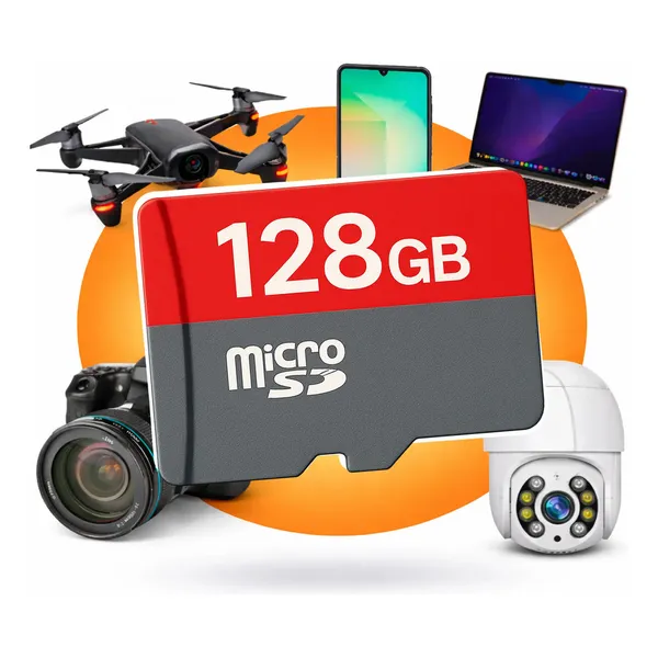 Cartao de Memoria 128Gb Micro SD ultra 100MB/s para celular e Câmera Wi-fi Drone Celular Tablet Notebook