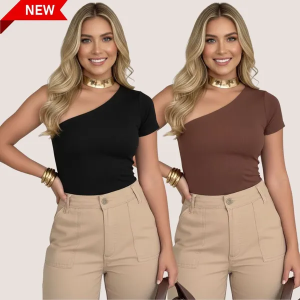 Kit (2) Blusa Feminina Mula Manca – Moda Feminina, Suplex com Forro e Estilo Blogueira