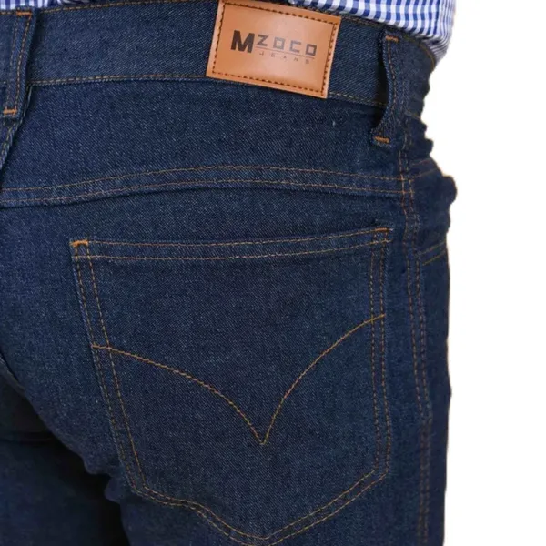 Calça de Trabalho Uniforme Jeans MasculinaTradicional Reforçada Corte Reta Direto da Fábrica