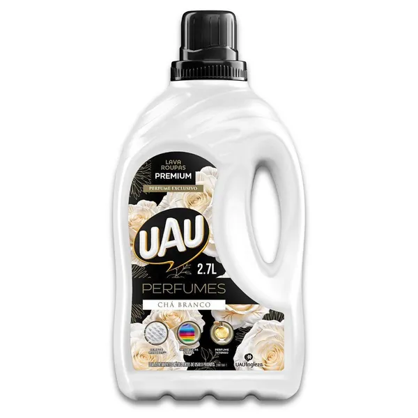 Lava  Roupas ​Líquido 2,7L Uau Perfume Chá Branco