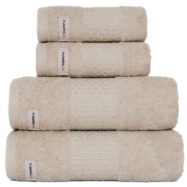 Kit 4 Peças Toalhas Banho Gigante e Rosto | Banhão Milano | Grossa Macia 600g