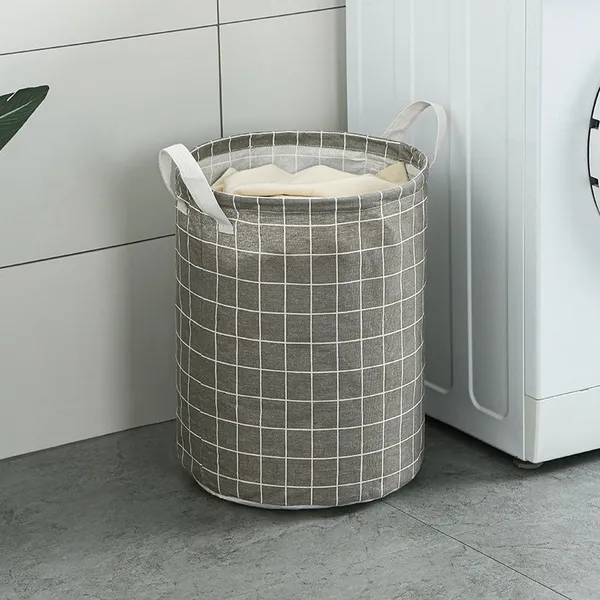 Cesto Organizador Multiuso Tecido Dobrável Roupa Brinquedos Lavanderia