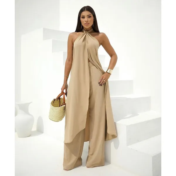 Conjunto Tunica Mykonos Calca Pantalona