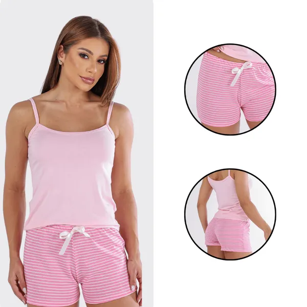Pijama Feminino Baby Doll Luxo Composê Premium