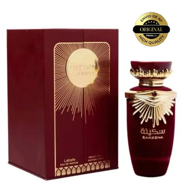 Perfume Árabe Feminino Oergume Sakeena Lattafa EDP 100ML Eau de Parfum Original