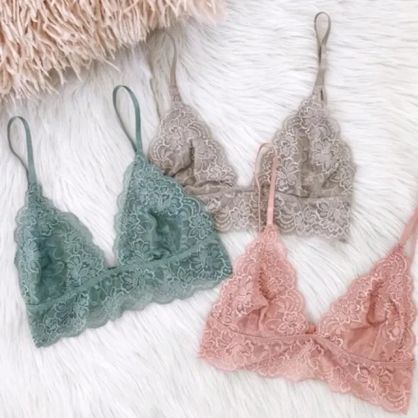 Kit 3 cropped top feminino rendado forrado sutiã sem bojo lingerie sexy
