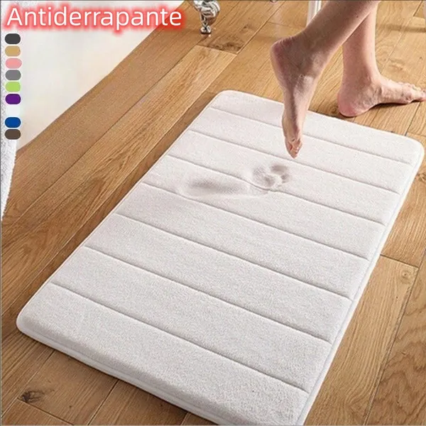 Tapete De Banheiro Soft Macio Secagem Rápida 60x40cm 1/2/3 PEÇAS