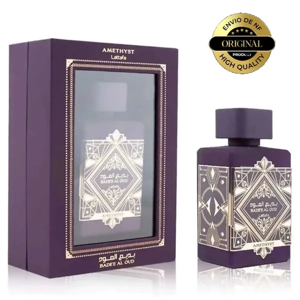 Perfume Árabe Feminino Lattafa Bade'e Al Oud Amethyst 100% Original 100ml