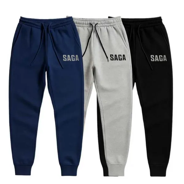 kit 2 Calças Saga Moletom Masculina Algodão Treino Confortável Oferta Relâmpago top premium