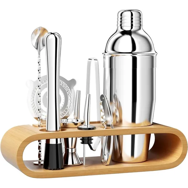 Kit 10 Barman Coqueteleira Boston 750ML Com Palete