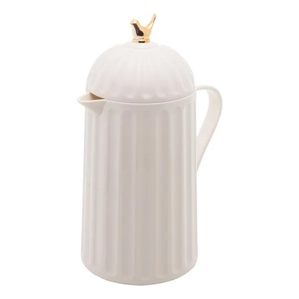 Garrafa térmica de plástico bird, branca 600ml