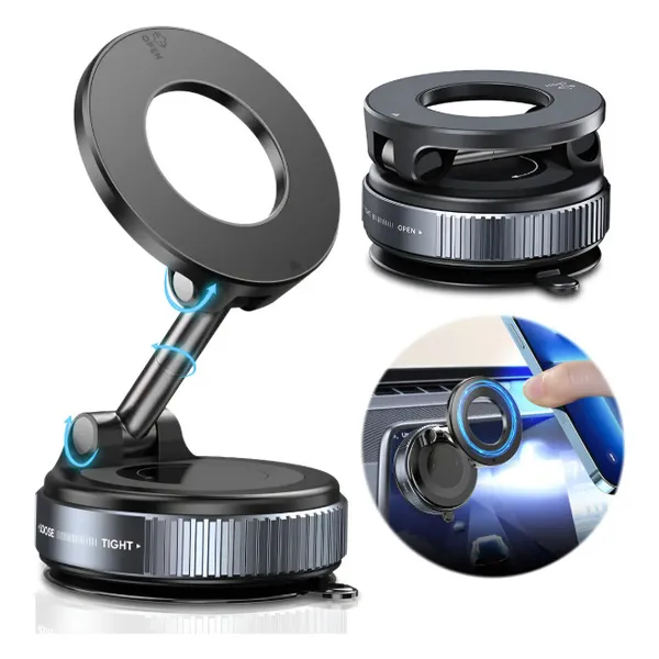Suporte Magnético Para Celular Rotação 360° Dobrável Uso Universal