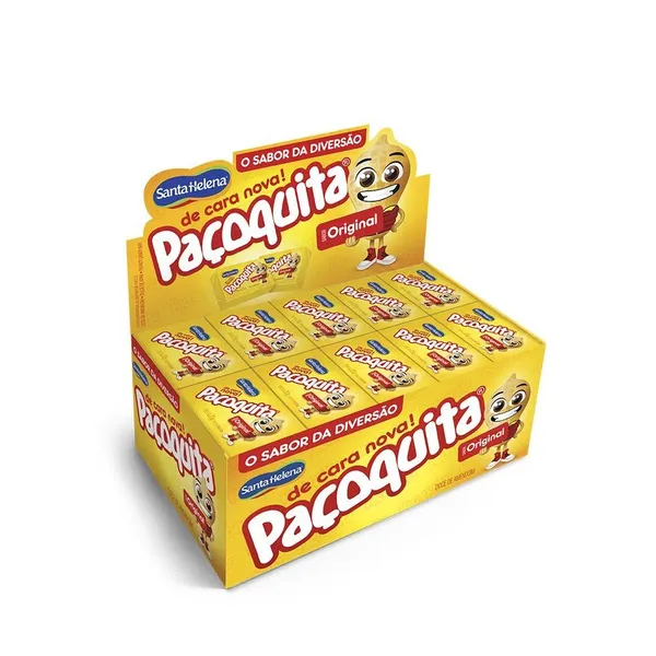 Paçoquita Quadrada ​Embalada Display De 1Kg Com 50 Unidades De 20g
