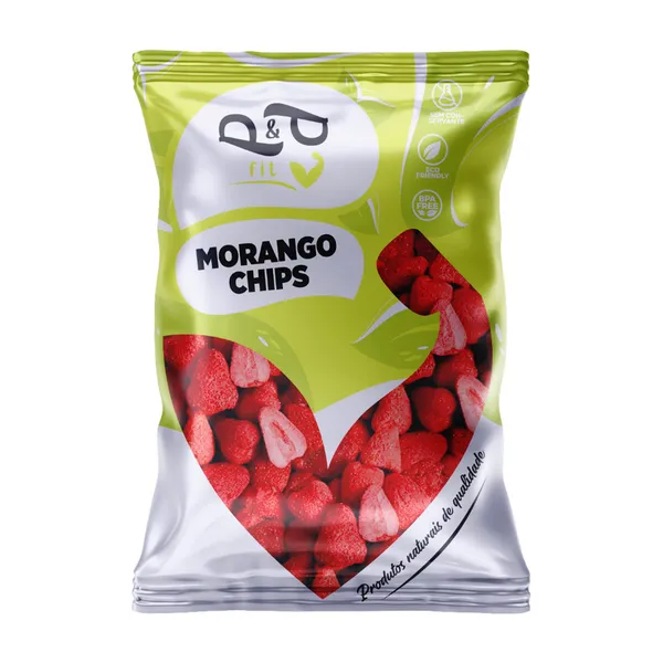 Morango Chips Liofilizado Crocante - P&P