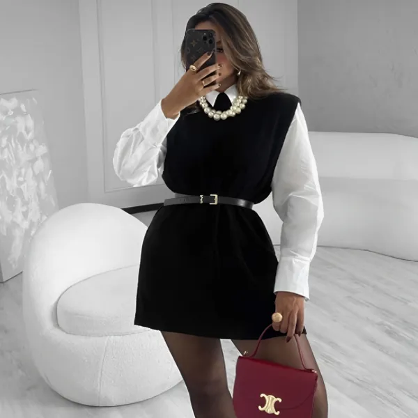 Max Colete Feminino VestLeg Tricot Luxo Trico Pullover