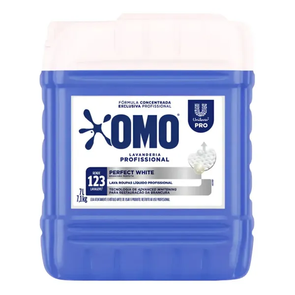 Lava Roupas Lavanderia Pro Líquido 7L Omo